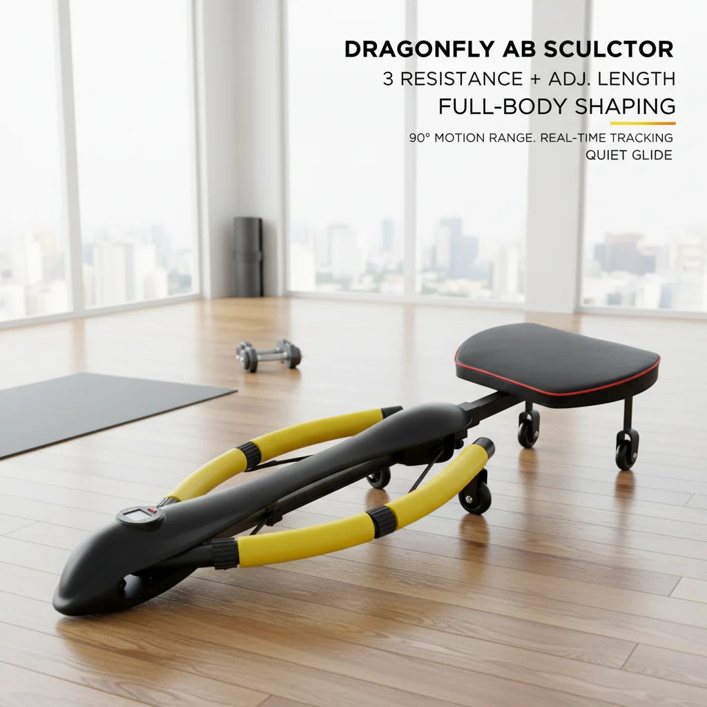 Dragonfly Ab Machine With LCD Display And Adjustable Resistance