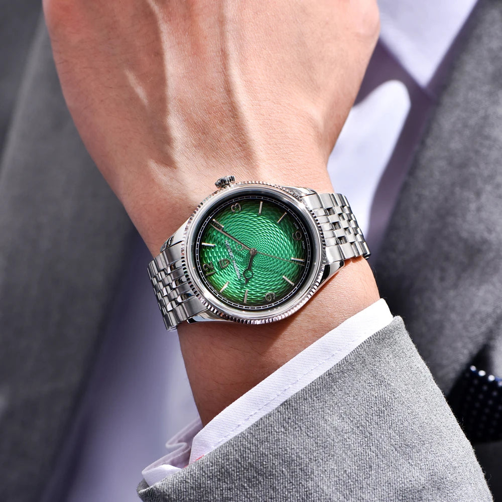 PAGANI DESIGN Men's Luxury Quartz Stainless Steel Sports Watch