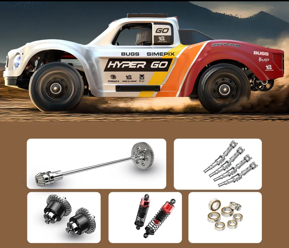 Hyper Go 4WD RC Car By Jyscend Brushless Gyro Off Road Truck 75kmh For RC Hobbyists