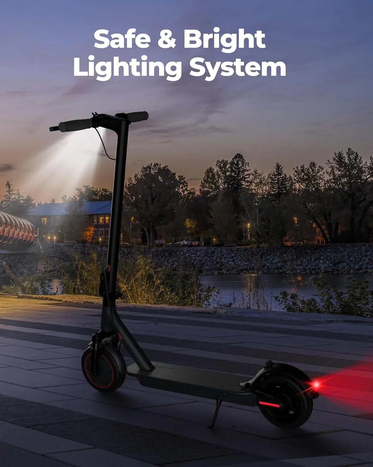 Aovopro Ap07 Electric Scooter With App Control And Double Shock Absorption