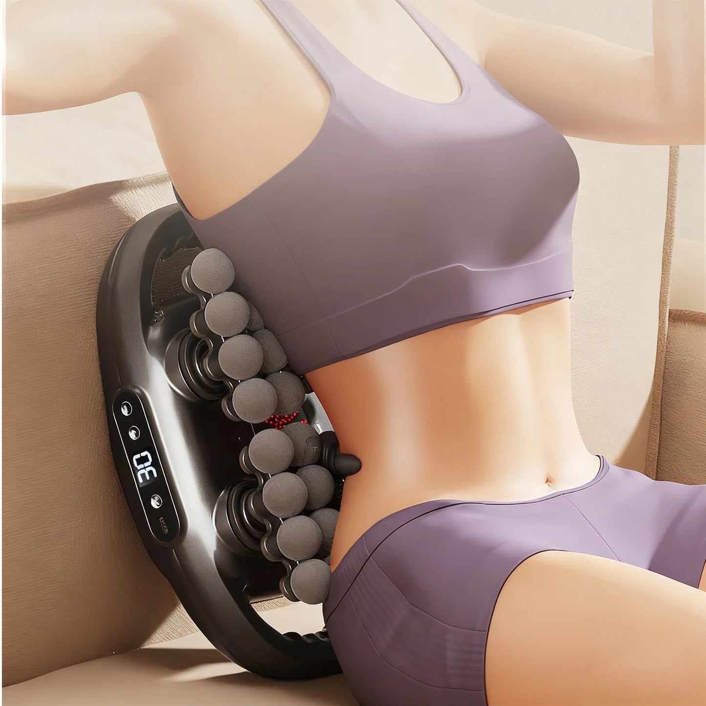 42 Roller Nodes Electric Deep Tissue Massager with LCD Display