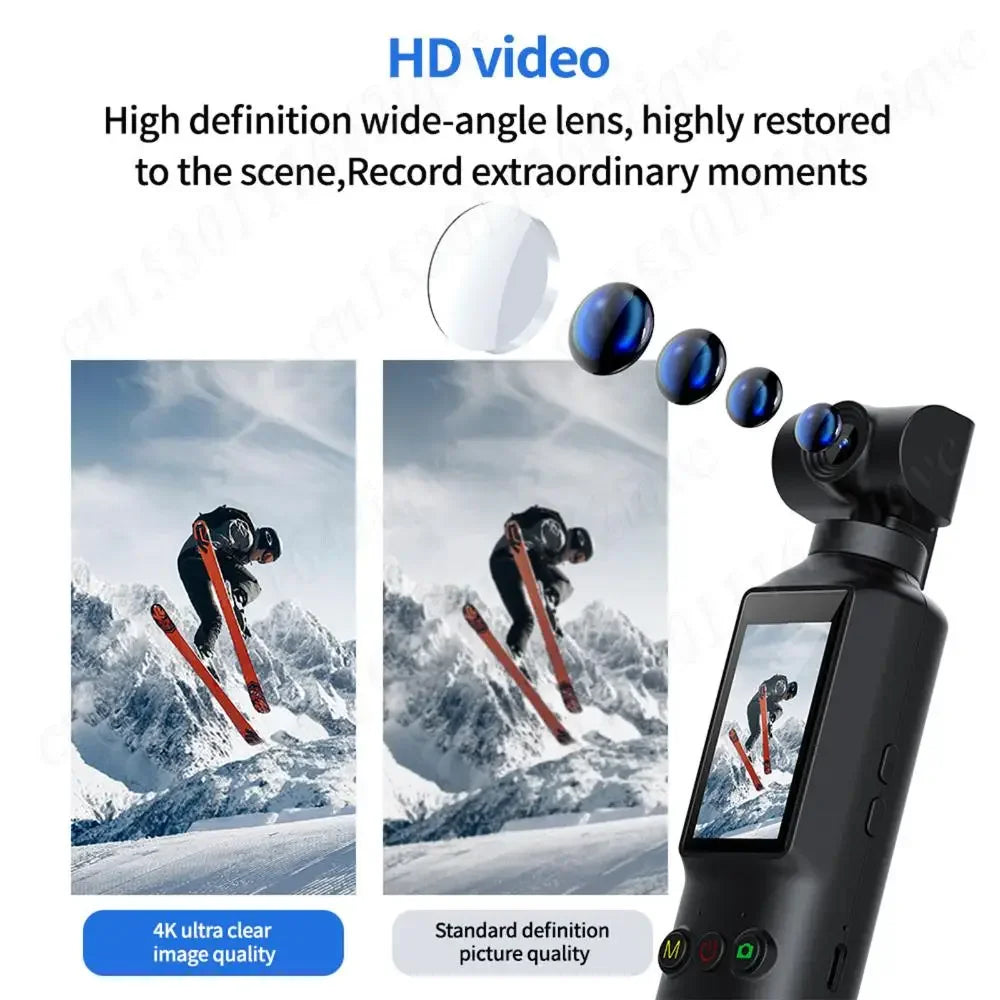4K Sports Action Camera With WiFi 270 Degree Rotation