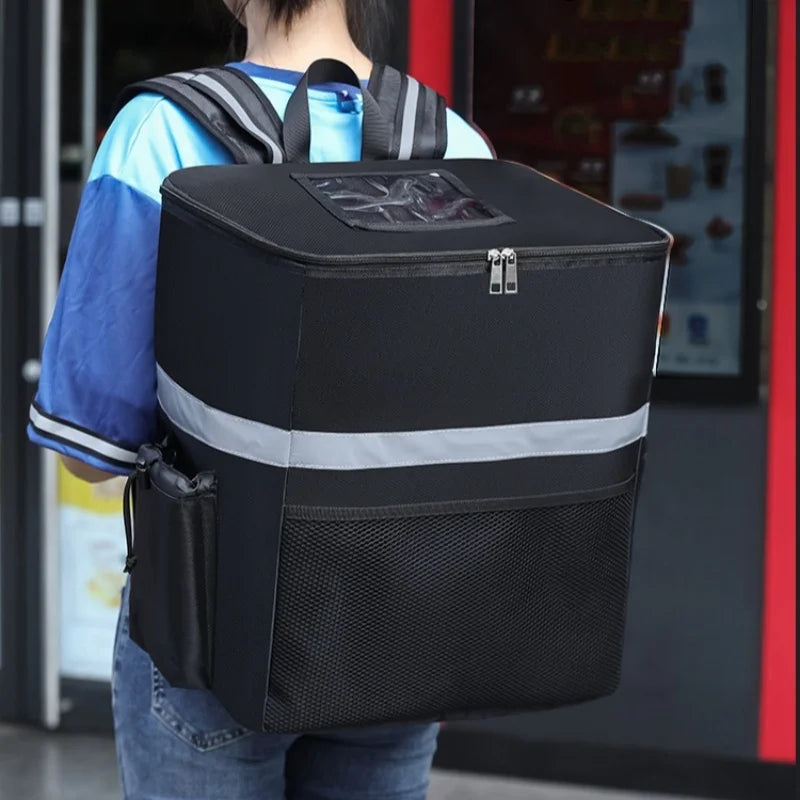 Thermal Insulated Delivery Backpack Large Capacity Food Storage Outdoor