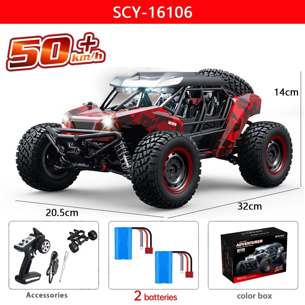 WLtoys 16106 1to16 50KMH 4WD RC Car With LED Remote