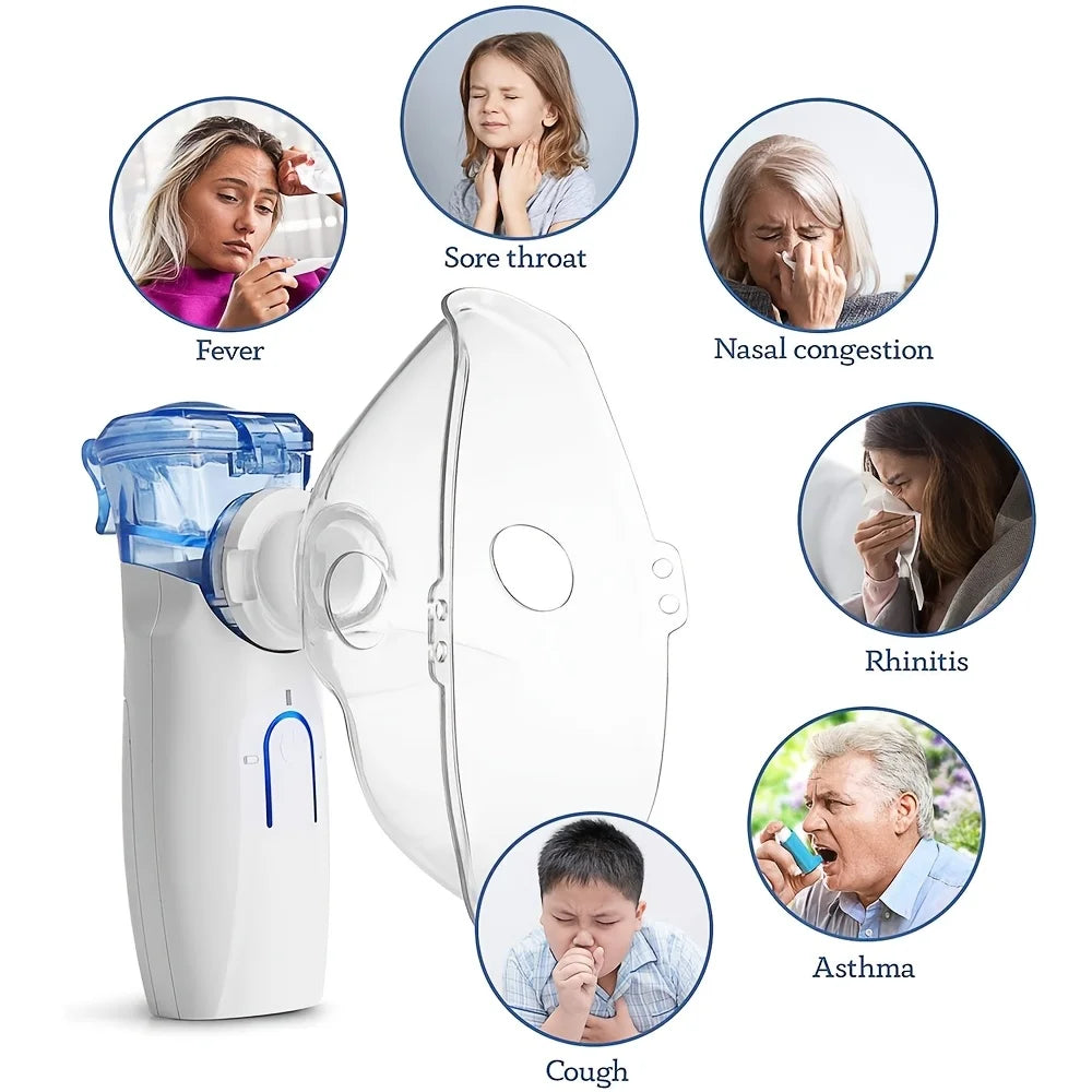 Handheld Mesh Nebulizer Portable Dual Mode Self Cleaning For Adults