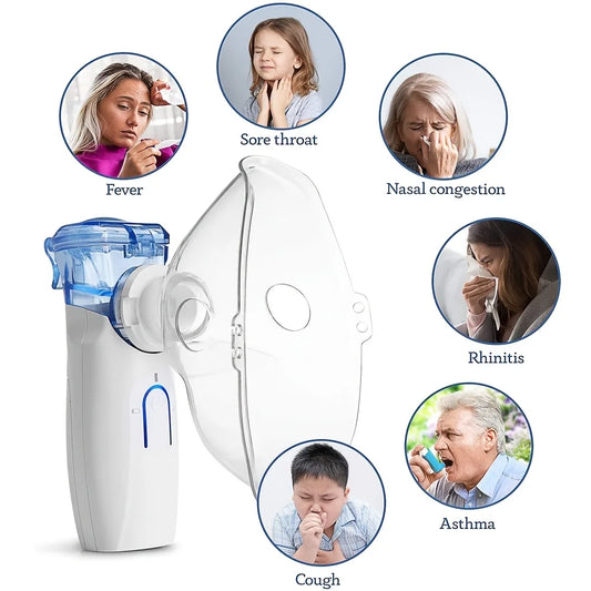 Handheld Mesh Nebulizer Portable Dual Mode Self Cleaning For Adults