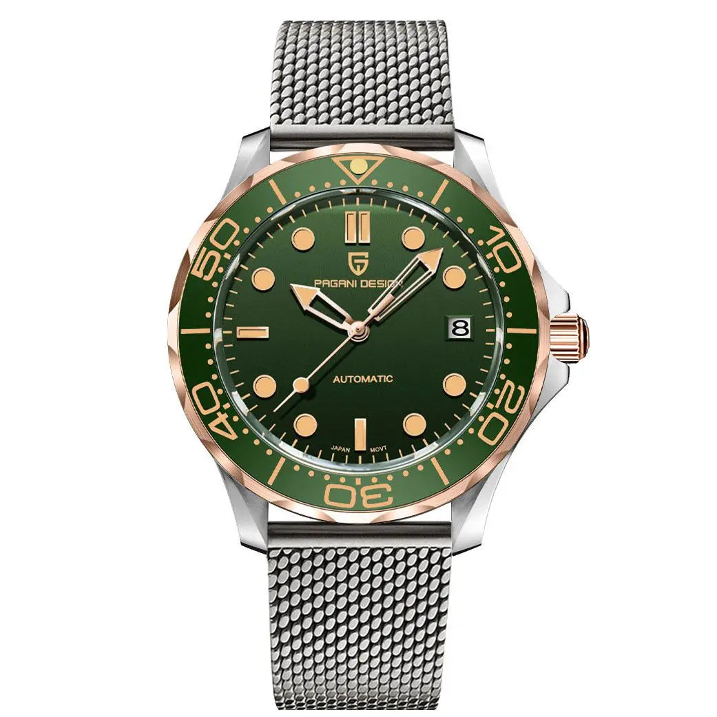 Pagani Design Automatic Men's Watch Sapphire Crystal Waterproof Luminous