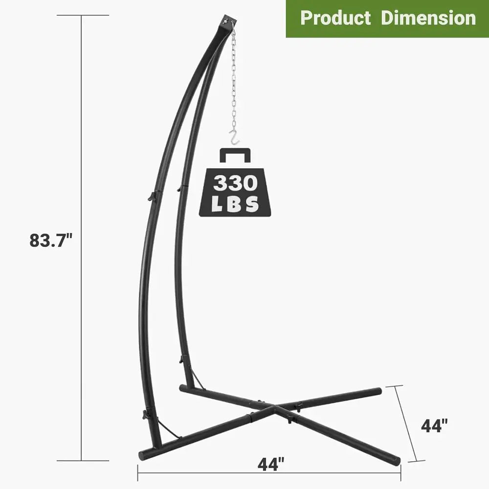 Heavy Duty Steel Hammock Swing Stand With Buckle And Hook