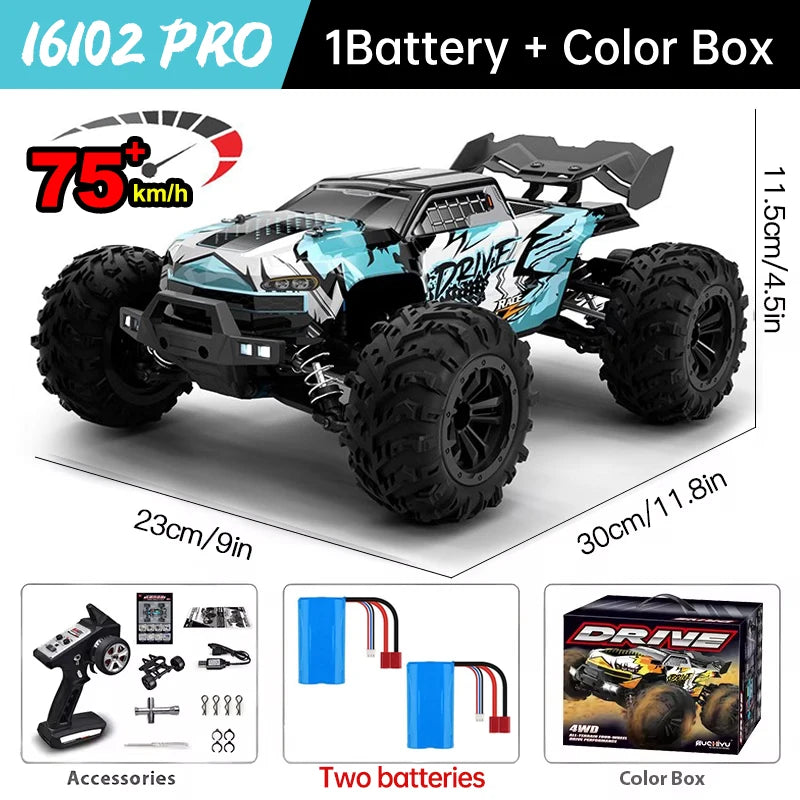 WLtoys 16101 Pro 116 Scale High Speed 4WD RC Car With LED Light