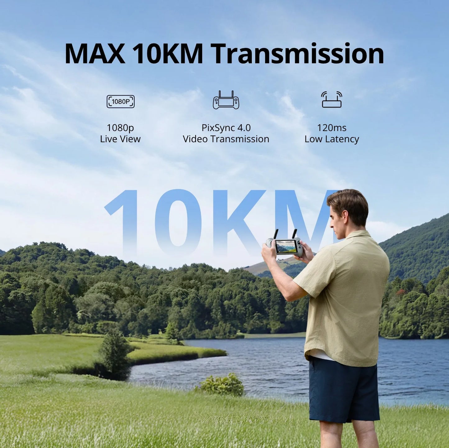 Potensic ATOM 2 Drone 4K Video 8K Photo 2.7K Vertical Shoot AI Night Shot 10km Range For Aerial Pros PTD 1 Remote