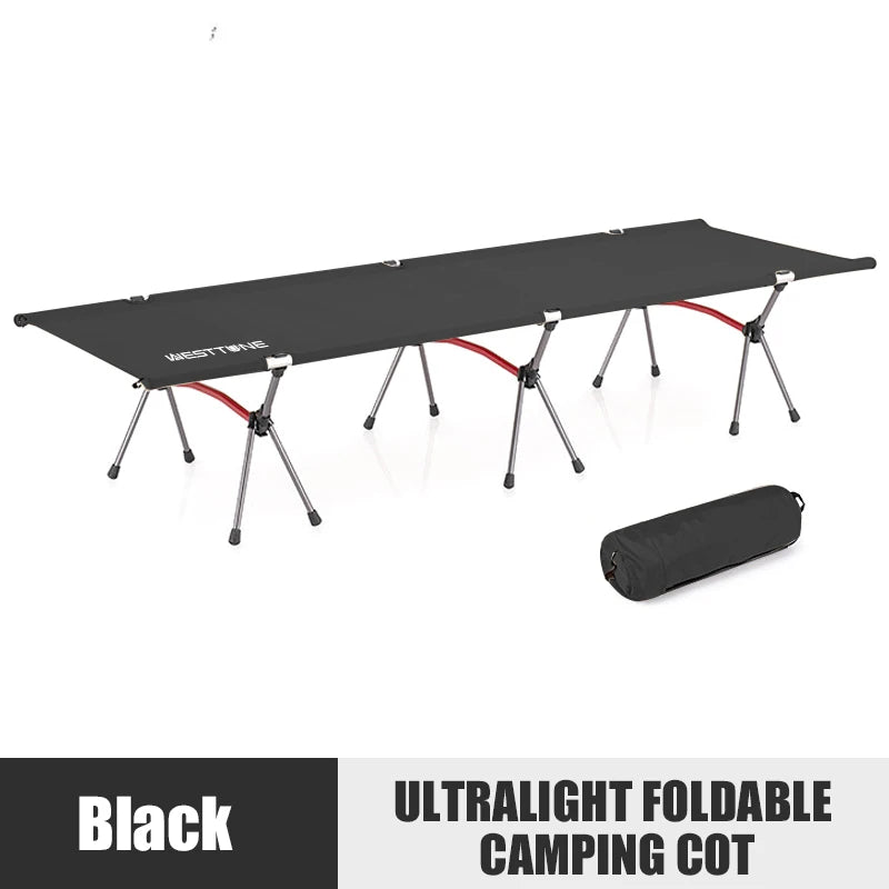 Westtune Ultra Light Aluminum Alloy Portable Folding Marching Bed Camping