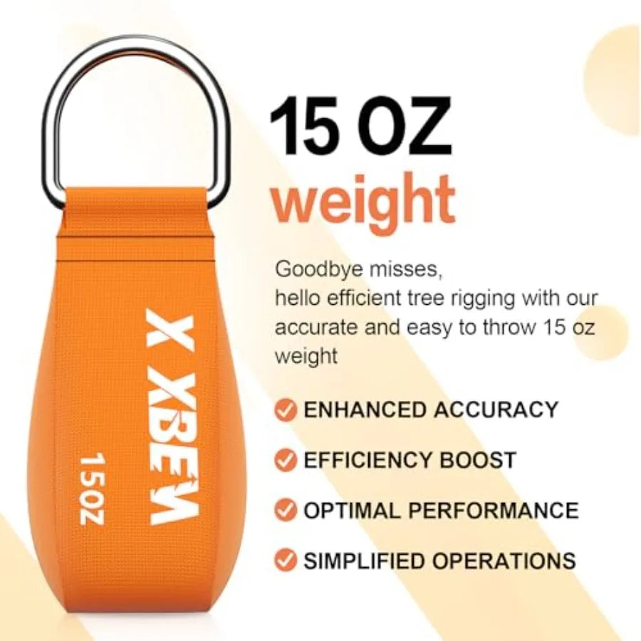 XBEN Arborist Throw Line Kit Reflective Storage Bag for Tree Climbing