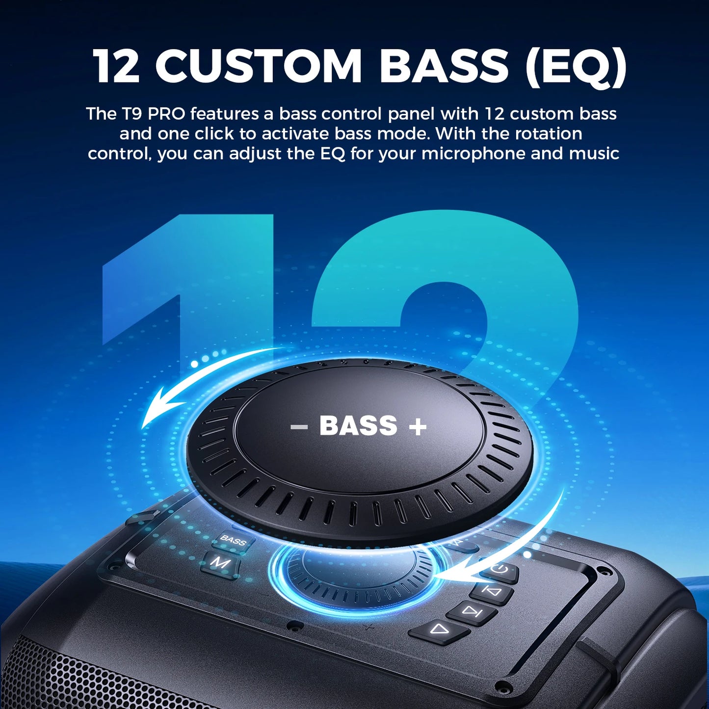 W-King 250W Peak Bluetooth Speaker Mega Bass Party Boombox