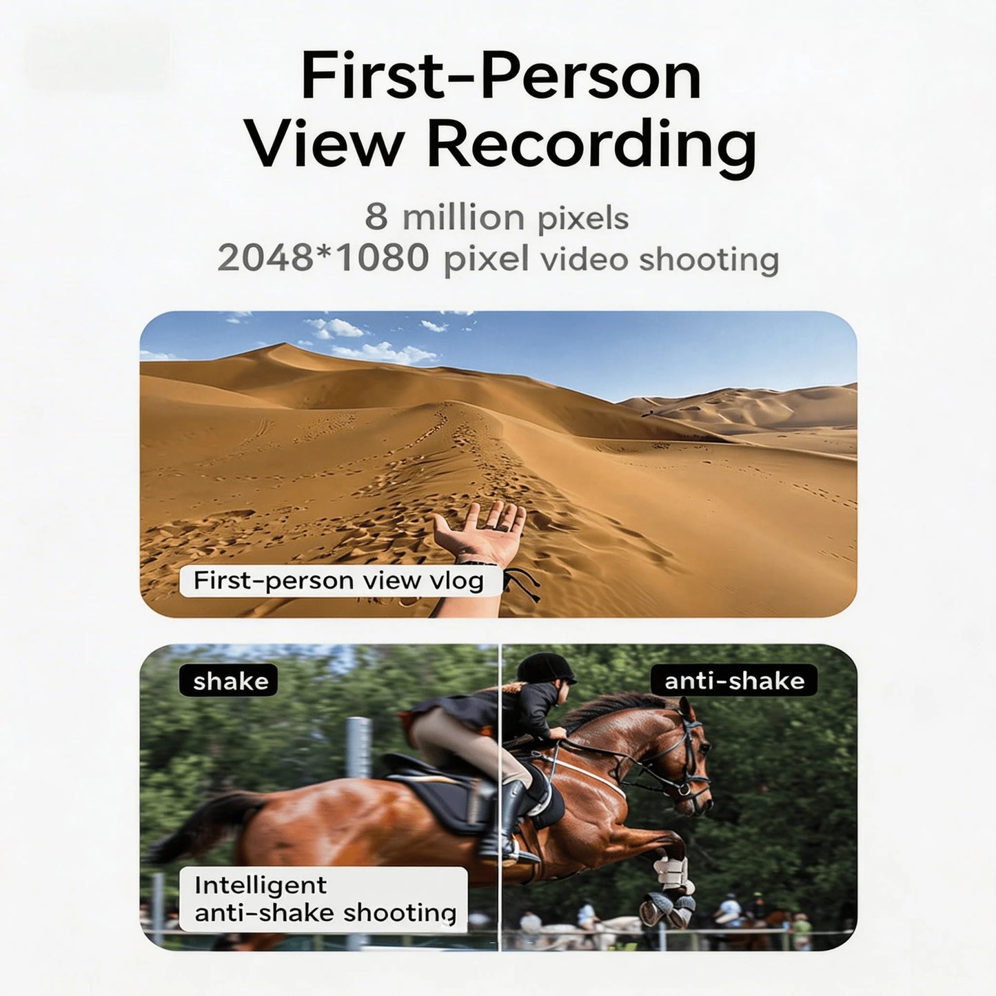 W&O Camera 4K Smart Glasses With AI Translation And Recognition