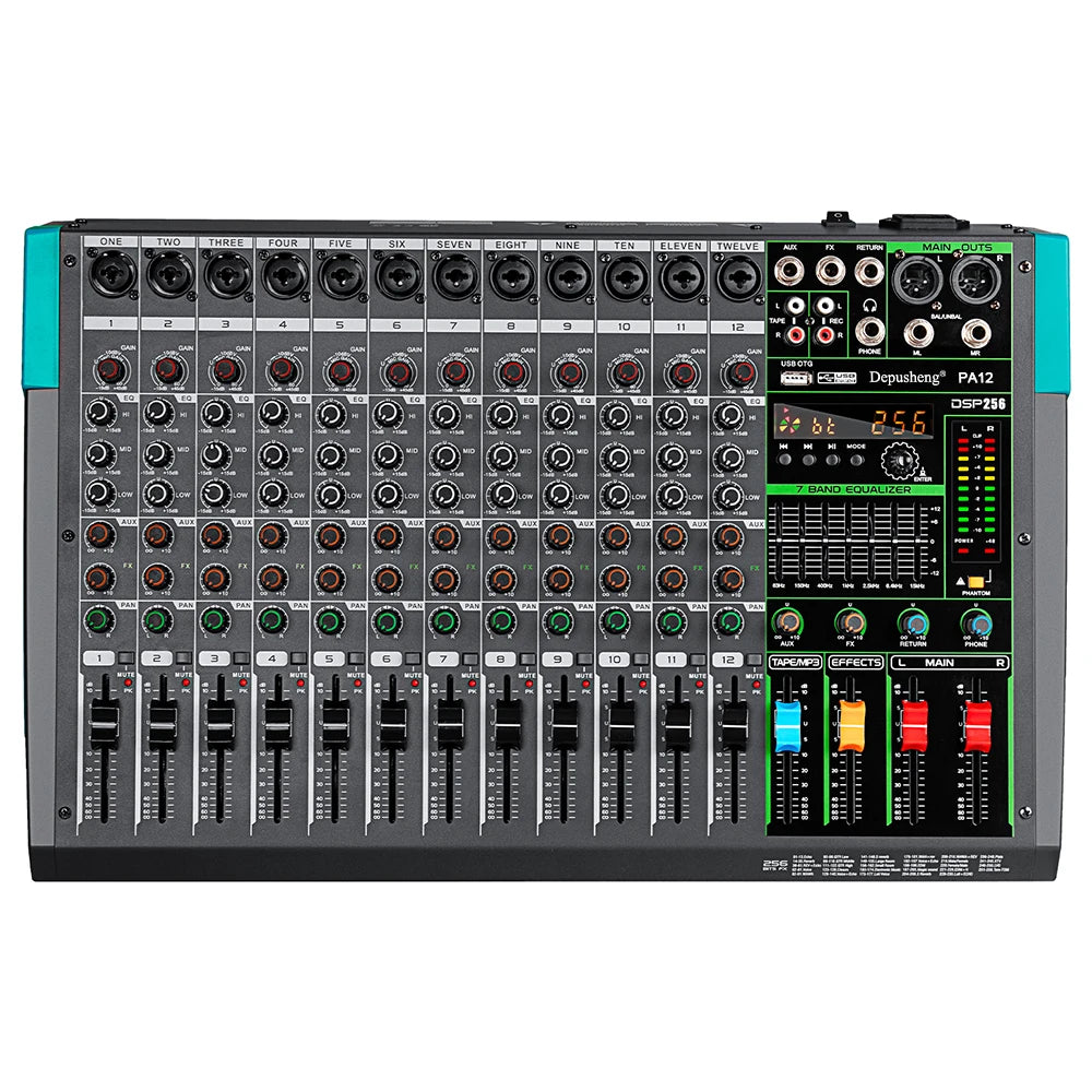 Depusheng MG Audio Mixer 6 8 12 16 Channel DJ Console