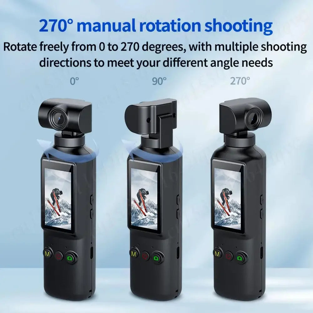 4K Sports Action Camera With WiFi 270 Degree Rotation