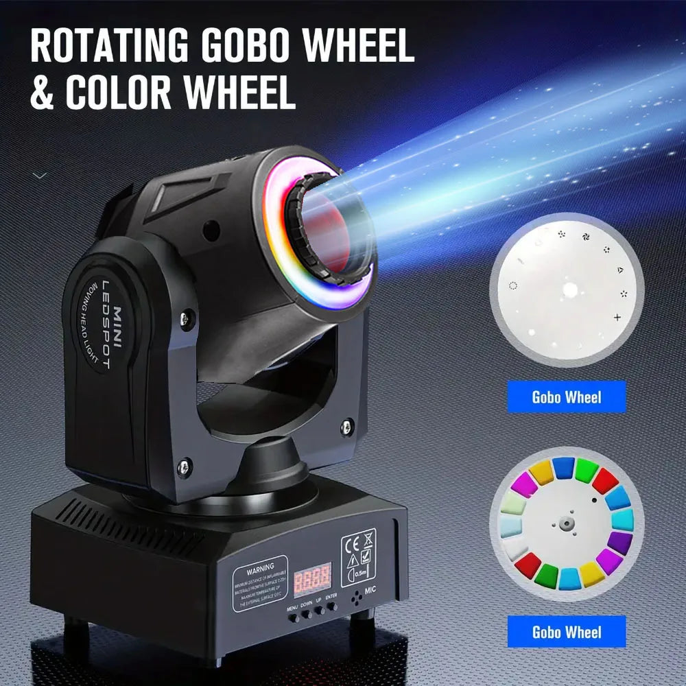 80W LED Moving Head Light DMX512 Gobo Beam Stage Light