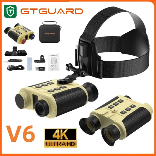 GTMEDIA GTGUARD V6 4K Night Vision Binoculars 8X Digital Zoom