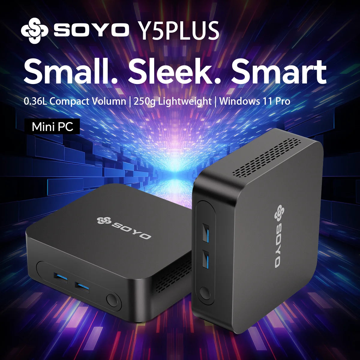 Soyo Y5 Plus Mini PC FullyEquipped 8GB RAM 128GB ROM