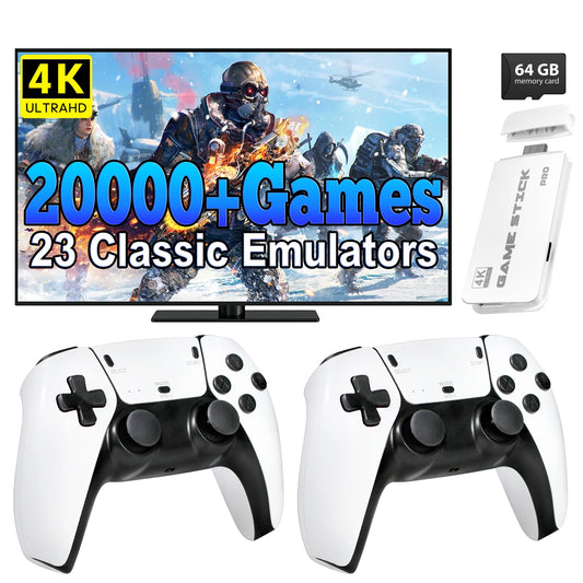 AISLPC M15 4K TV Retro Handheld Game Console Dual Controllers