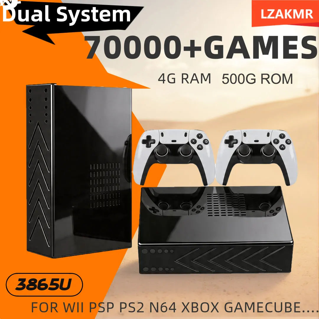 Retro Gaming Console With Preinstalled Emulators And Wireless Controller
