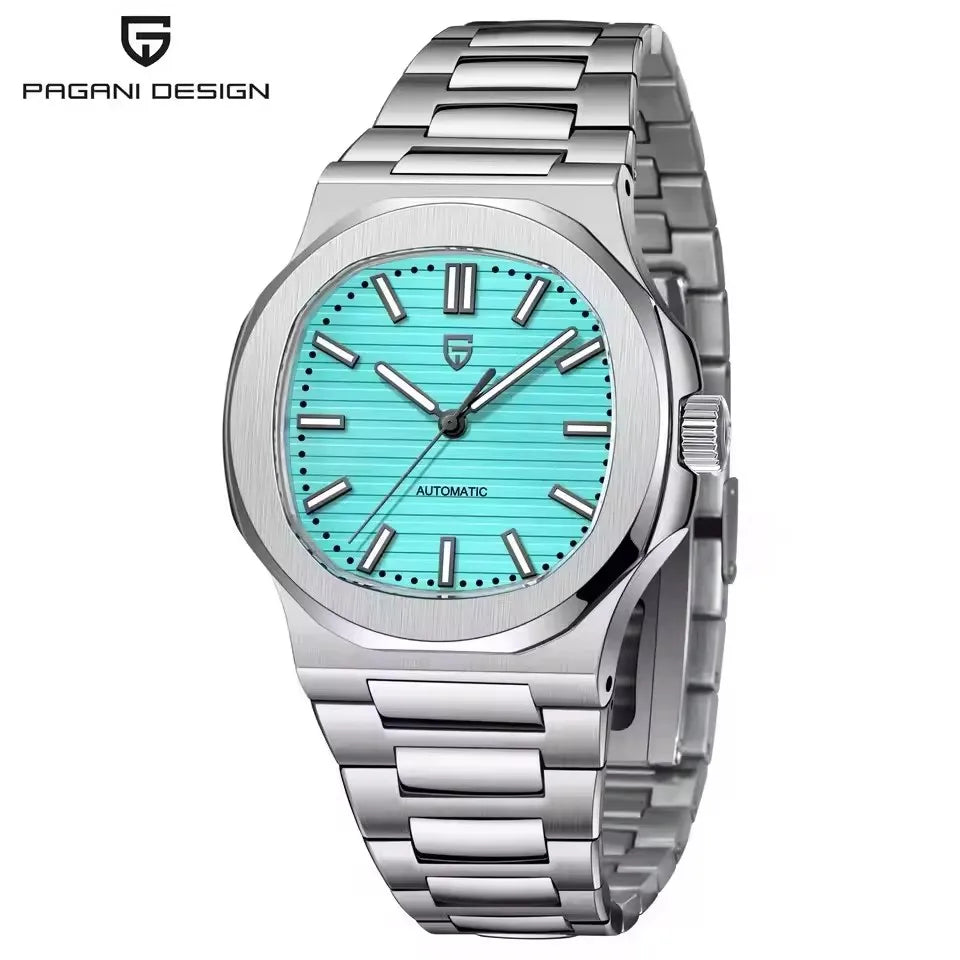 PAGANI DESIGN New Sporty Elegance Mechanical Watch Stainless Steel Luminous Man Watch Sapphire Seagull ST16 Movt Men's Watches