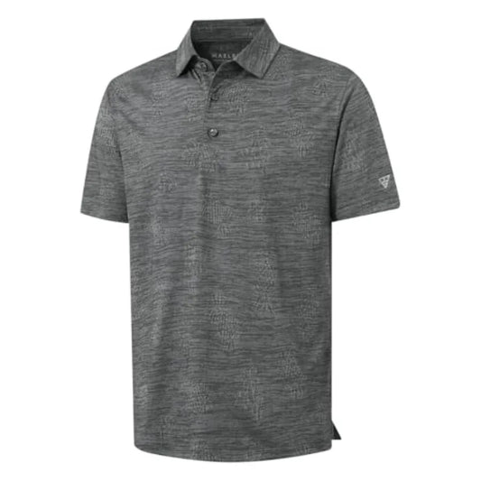 Maelreg Mens Golf Polo Shirt Moisture Wicking Performance Lightweight Jacquard 3 Button