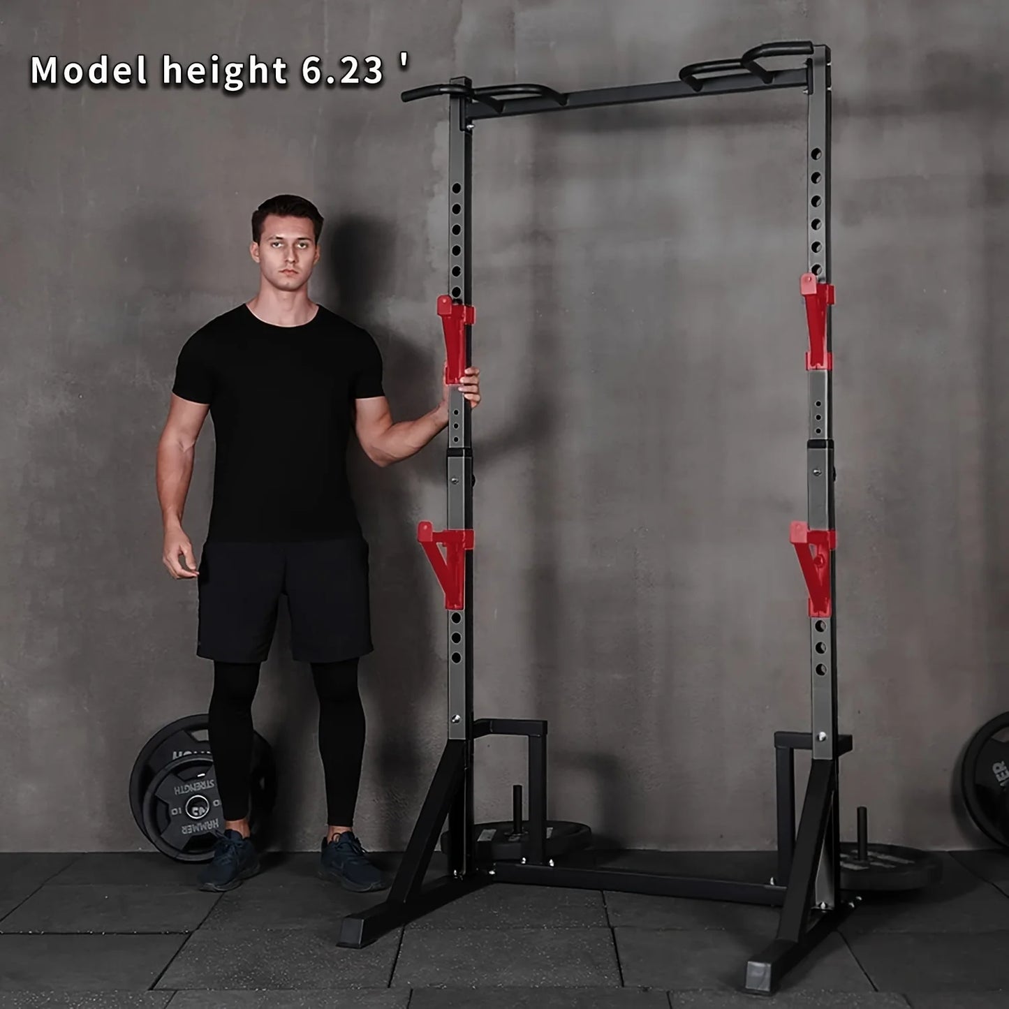 KERDOM Multifunction Power Rack With Pull Up And Dip Station