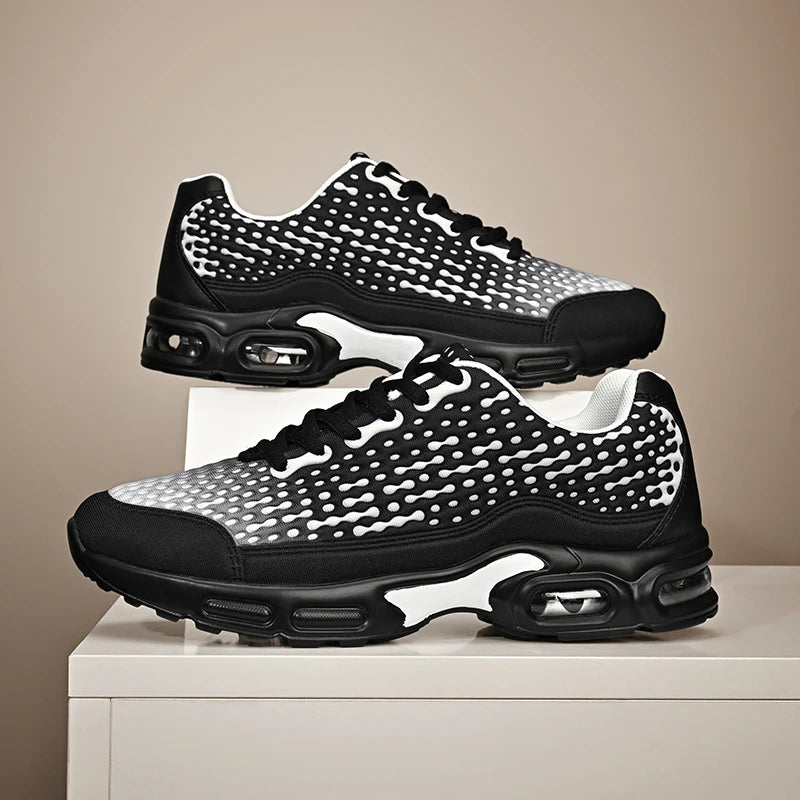Men's Cushioning Running Shoes EVA Midsole for Shock Absorption Lightweight & Breathable Mesh Sports Sneakers Gym and Walking