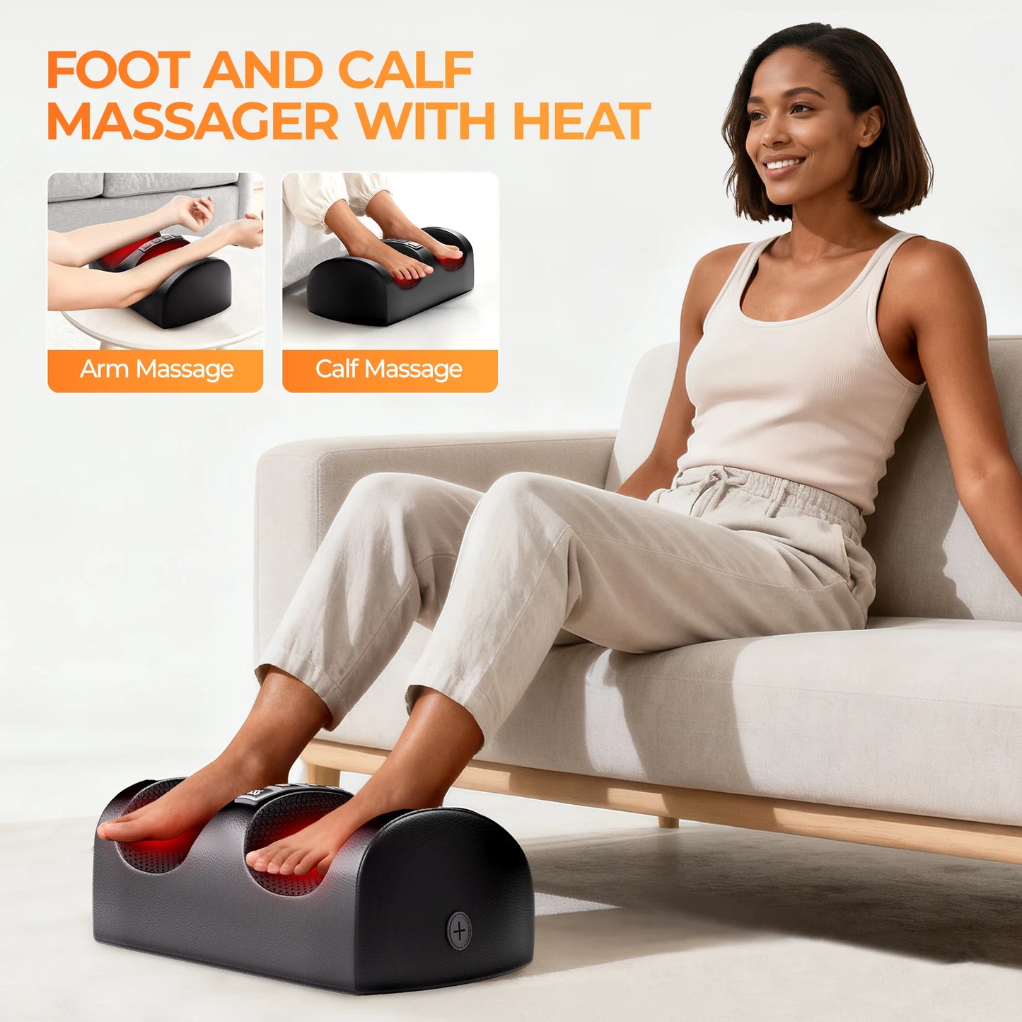 HIMOUTA Shiatsu Full Body Massage Mat With Heat Ten Motors