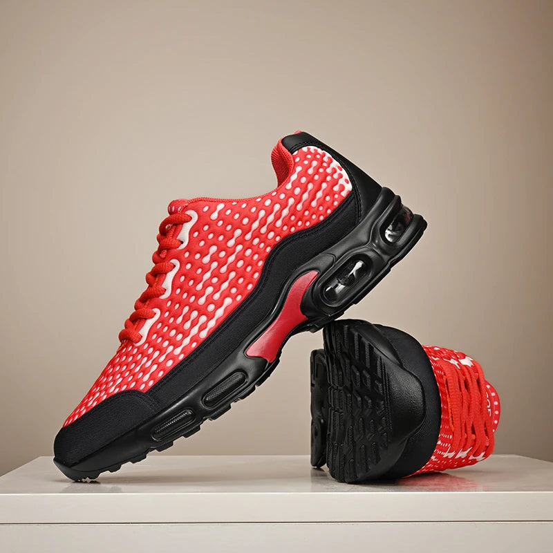 Men's Cushioning Running Shoes EVA Midsole for Shock Absorption Lightweight & Breathable Mesh Sports Sneakers Gym and Walking