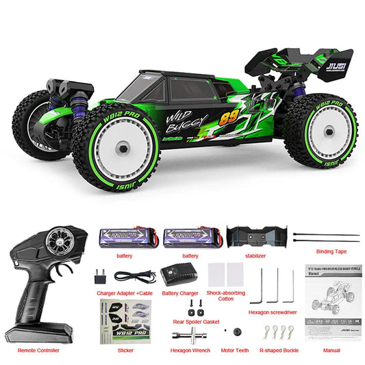 JIUSI WB 12 Pro 1/12 Brushless RC Car For Adults 50 MPH Off Road 4X4 RTR All Terrain Buggy