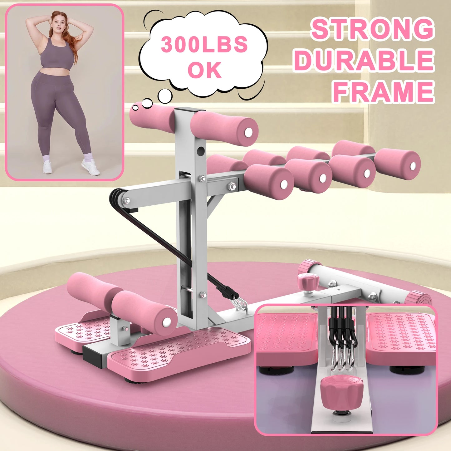 Deep Squat Machine With Resistance Bands Glute Core Trainer