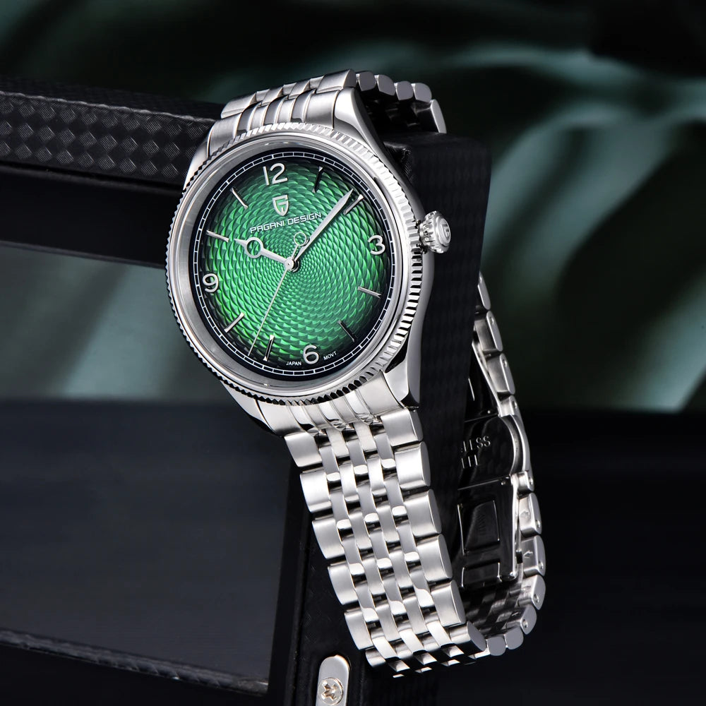 PAGANI DESIGN Men's Luxury Quartz Stainless Steel Sports Watch