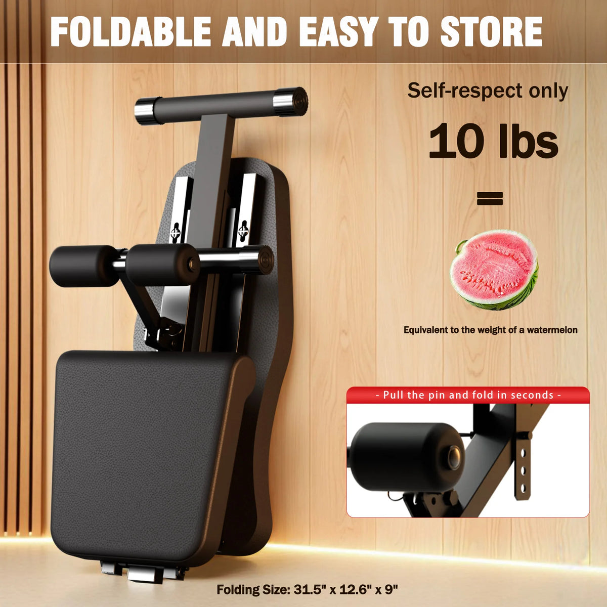 Foldable Adjustable Workout Dumbbell Bench Multifunctional Strength Training Incline Bench with Extended Back 1000lbs Full Body
