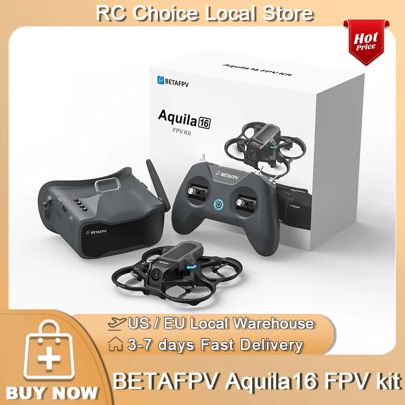 BETAFPV Aquila16 FPV Kit Brushless Racing Drone Quadcopter Indoor Outdoor