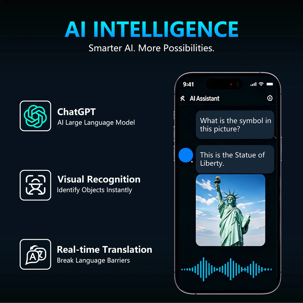 Kaigerr Smart Glasses with Camera AI Translation and Bluetooth Calling