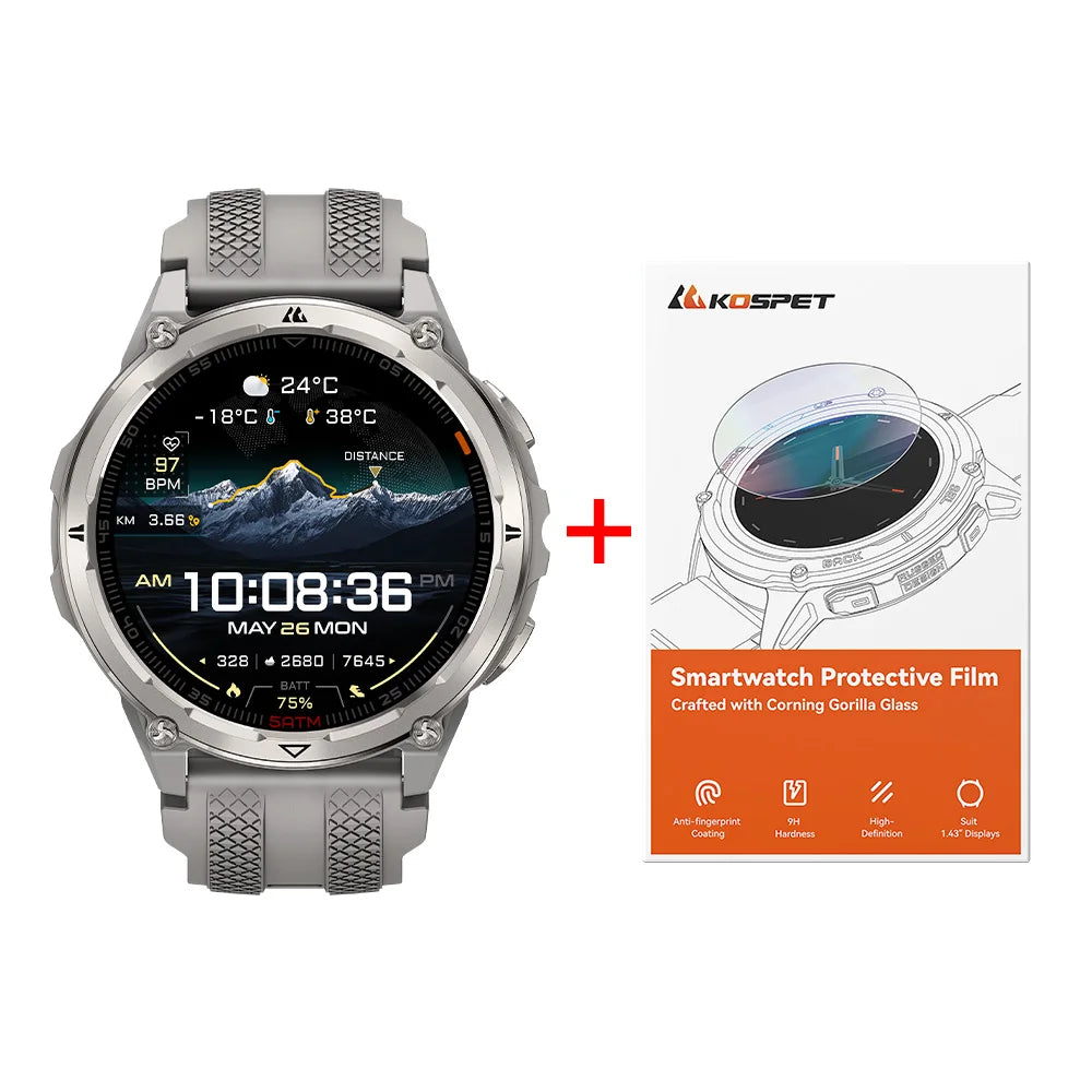 KOSPET ORB 2 Rugged Dual Band GPS AMOLED Smartwatch