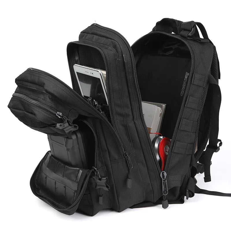 LQARMY Tactical Backpack Molle Assault Rucksack For Camping Hiking