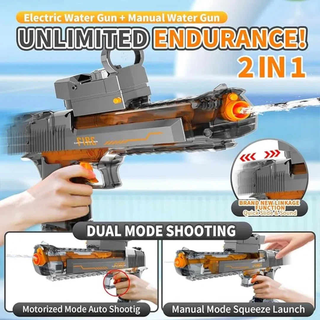 Electric Water Gun High Capacity Water Blaster for Kids and Adults by High Concerned Chemical