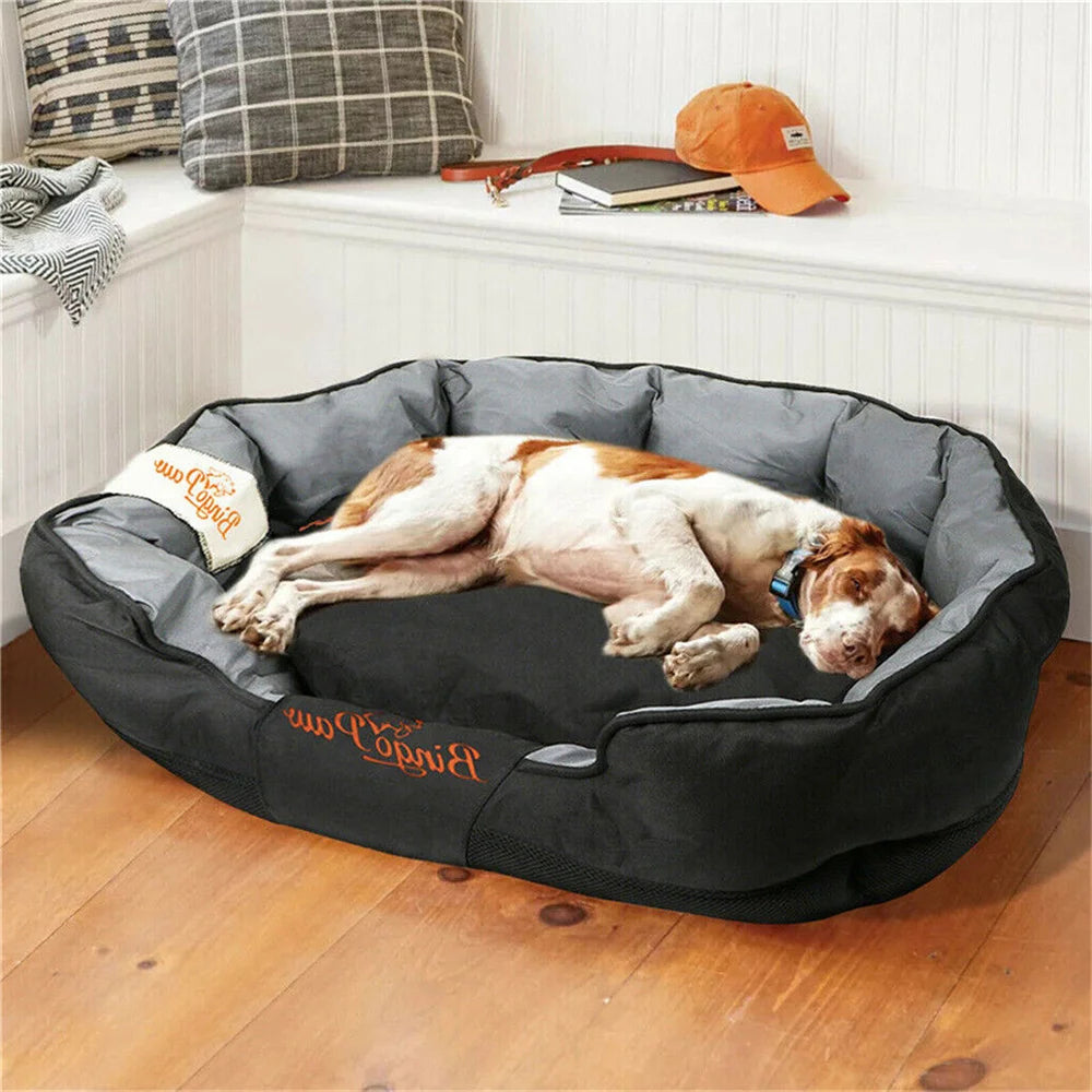 BORWART Orthopedic Waterproof Dog Bed With Washable Cover