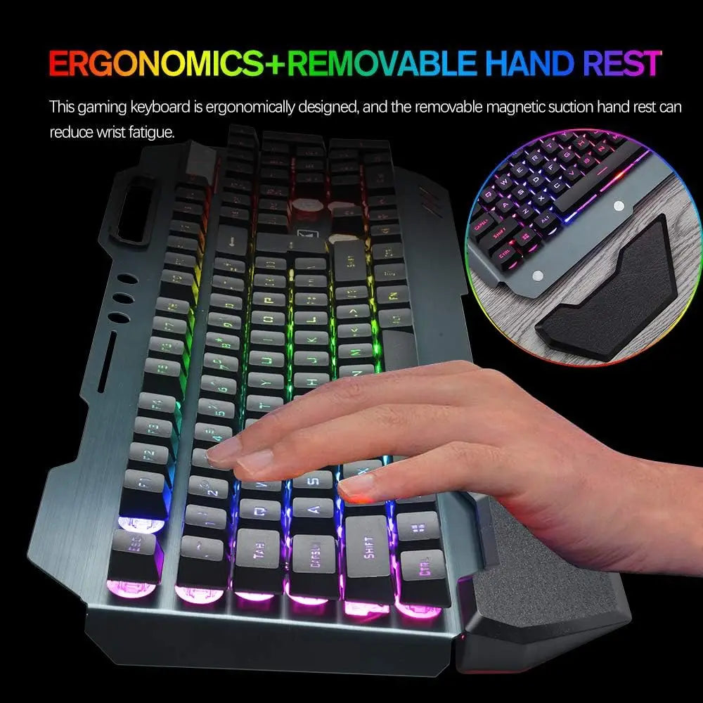 MAMBASNAKE K680 Wireless Keyboard and Mouse Combo Rechargeable 3800mAh Battery