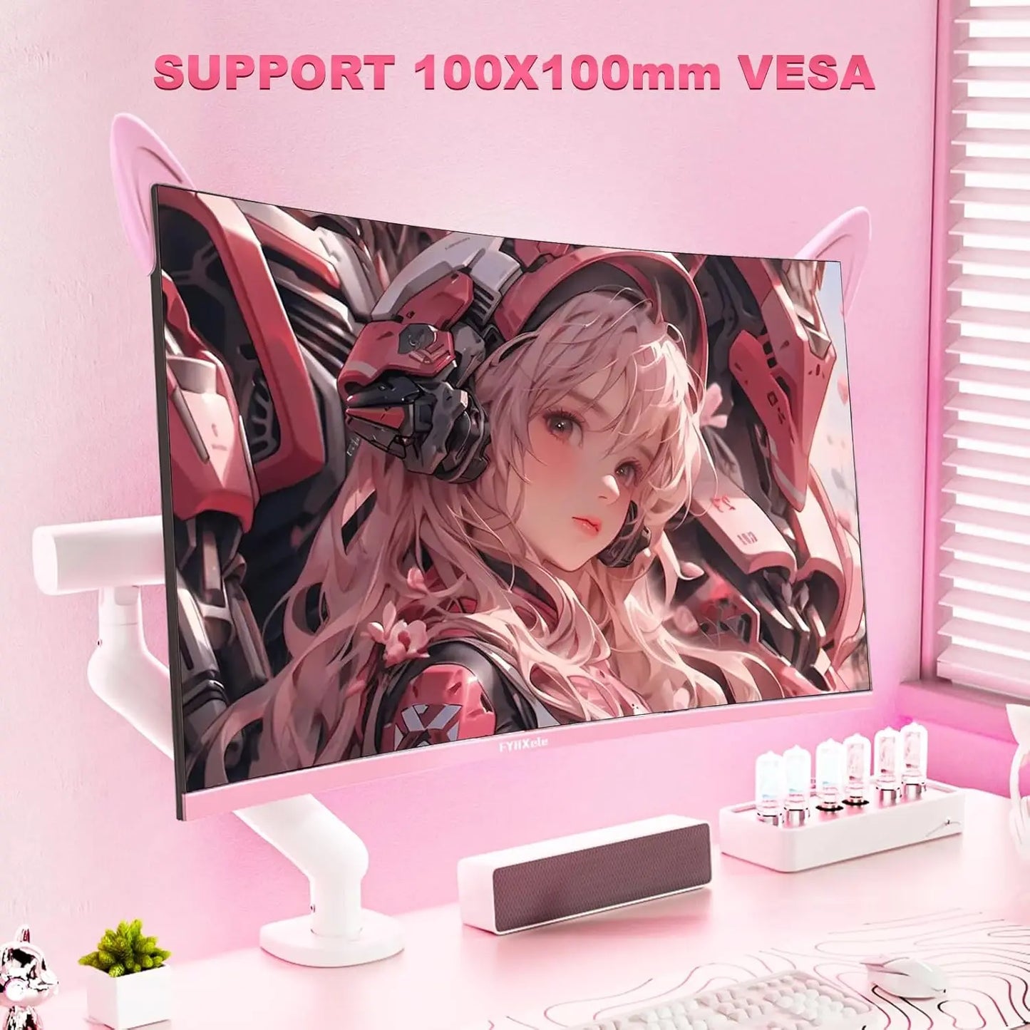 FYHXele Curved Gaming Monitor QHD 165Hz HDR10 FreeSync 1ms