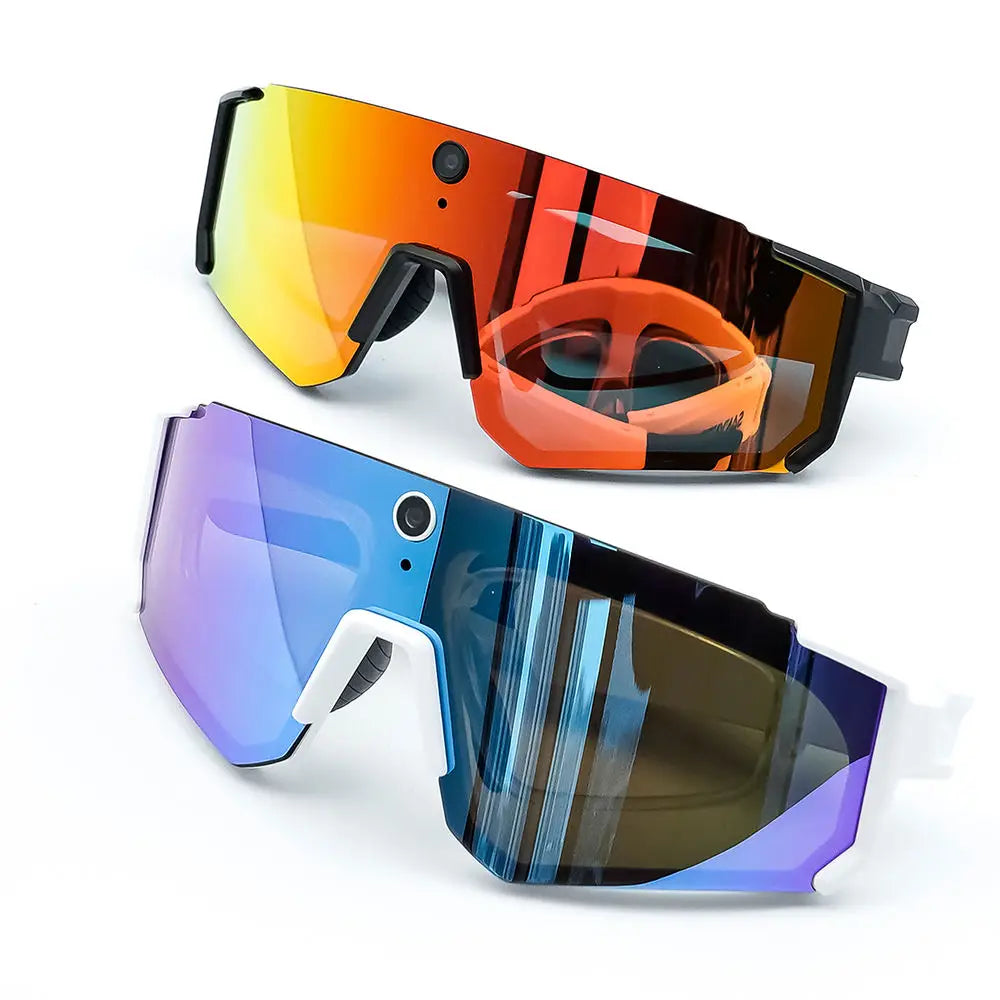 Road Cycling Smart Sunglasses With Camera 8MP Polarized Lenses AI Translation