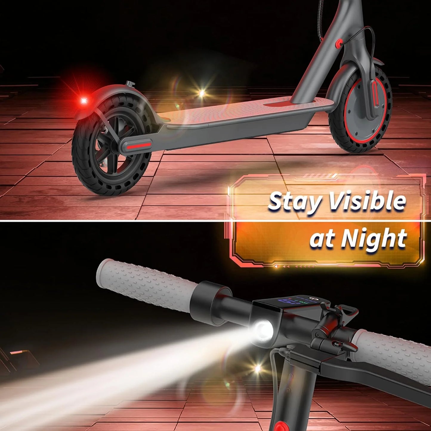 AOVOPRO ES80 350W Electric Scooter For Adults With Smart App Control Foldable 19MPH Max Speed 21 Mile Range