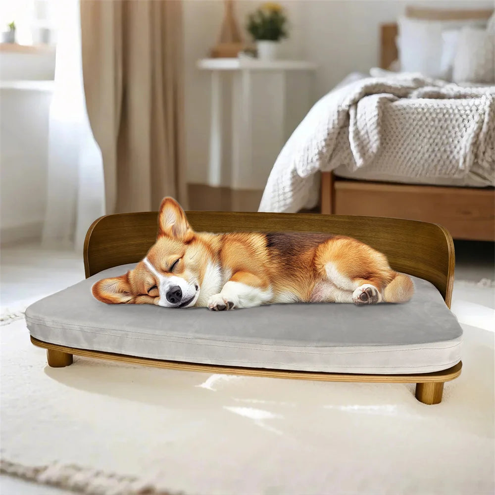 BORWART CN Elevated Wooden Pet Sofa For Small Dogs