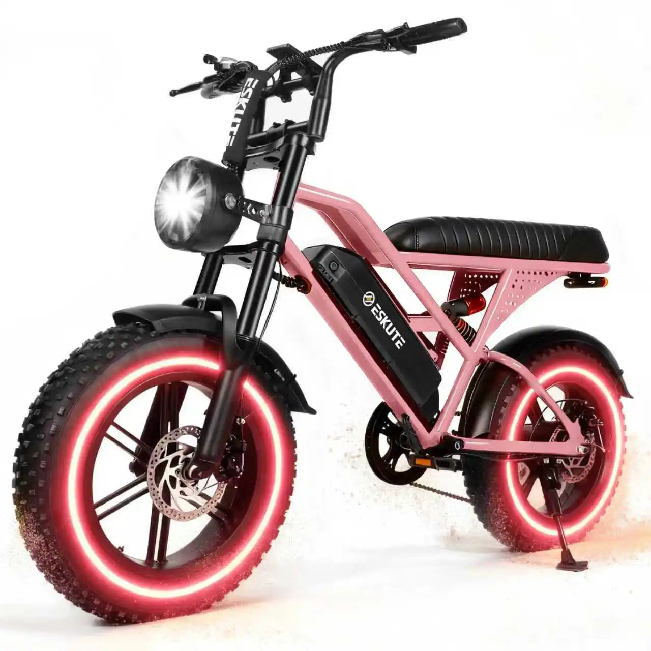 Eskute V100 Electric Bike With 1500W Peak Power And Dual Suspension Fat Tire E Bike For Off Road And City Commutes