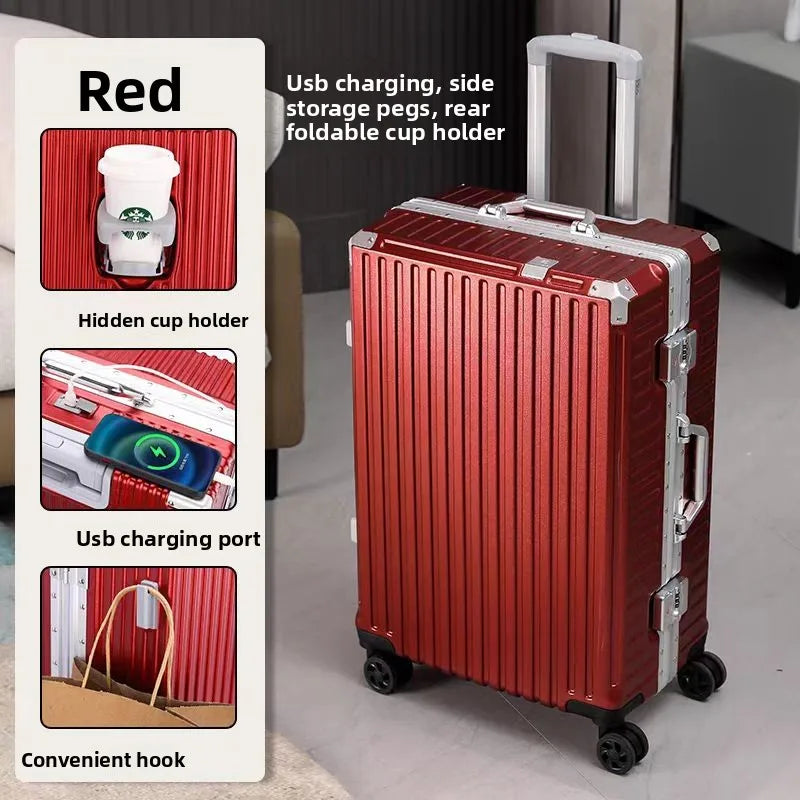 Durable Polycarbonate Luggage Set Two Piece With Universal Wheels