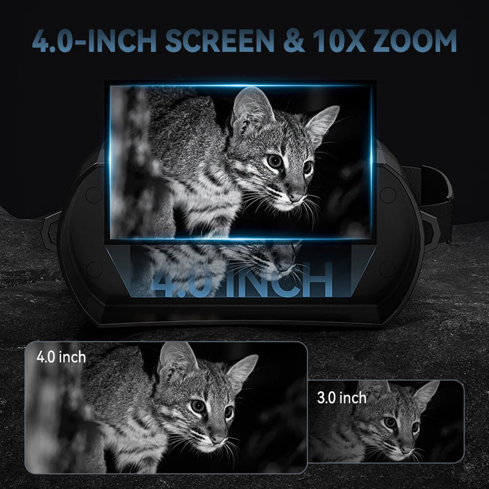 MOJOYCE 4K Infrared Night Vision Binoculars With 10x Digital Zoom