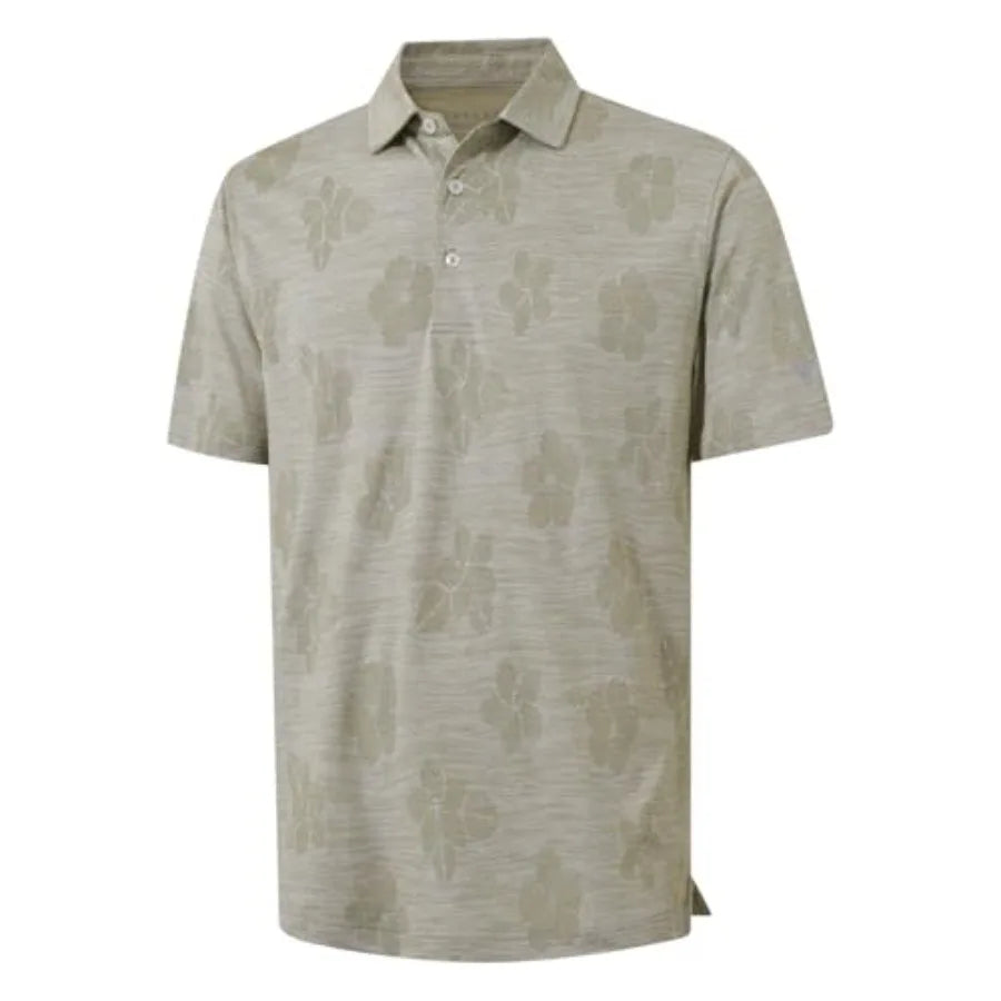 MaelReg Men's Moisture-Wicking Golf Polo Shirt With Lightweight Jacquard Fabric For Peak Performance